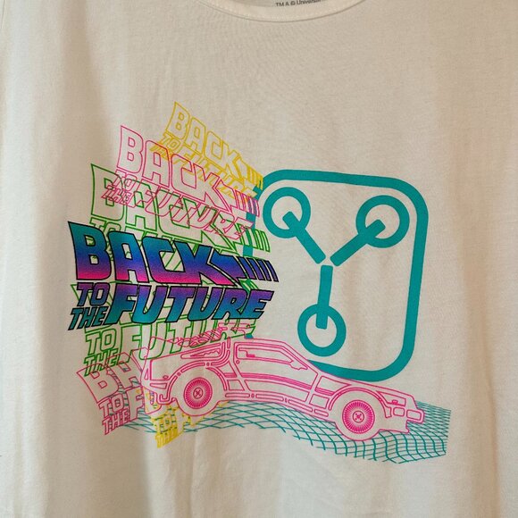 Universal Studios Back to the Future '80s Neon Tank Top 2x Unisex - Picture 1 of 5